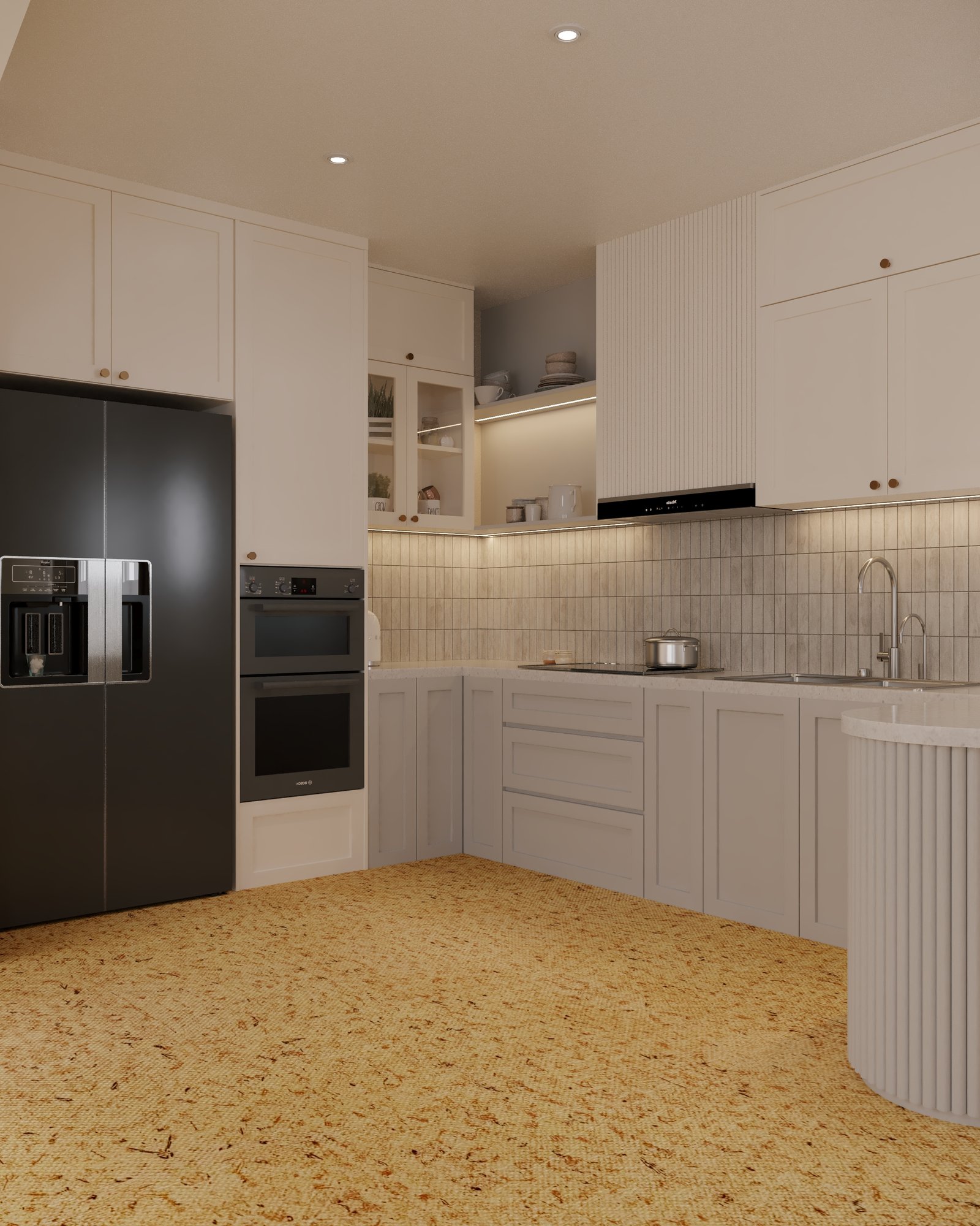 Charmain Flooring — CVG-T05 Beige Multicolor Terrazzo